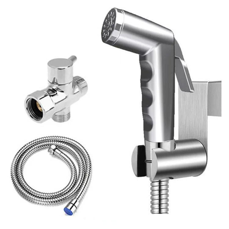 HONGDEC Wall-mounted ABS Plastic Contemporary Bathroom Bidet Toilet Sprayer Set with Horizontal Spray and Handheld Sprayer