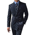 Italian Gentleman's Double-breasted Suit Suit Leisure Business Collar Temperament Striped Suit Fashionable and Advanced Sense of