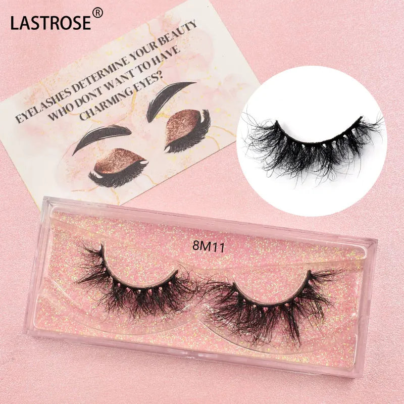 Luxury 100% Real Mink Lashes Soft Fluffy 3D 5D 20 mm 22mm 25mm Mink Eyelash Vendor Wholesale Lash Mink  in Bulk