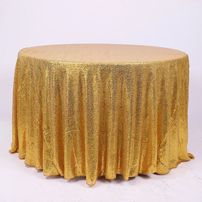 Hotel Restaurant Round Sequins Table Cover for Event Wedding Table Decoration Table Cloths