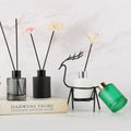 Wholesale Cylinder Home Use Matte Black White Green Empty 50ml Glass Reed Diffuser Bottle Luxury