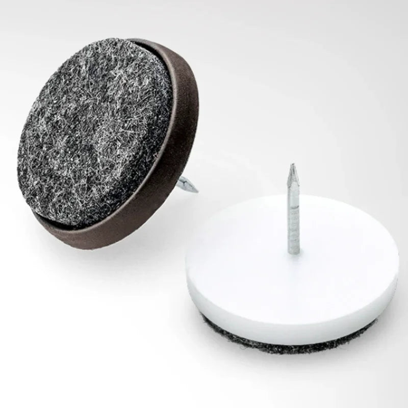 Nail on Glide Furniture Sliders Nail on Chair Leg Floor Protectors Furniture Glider Pads for Easy Moving on Carpet Hardwood Tile