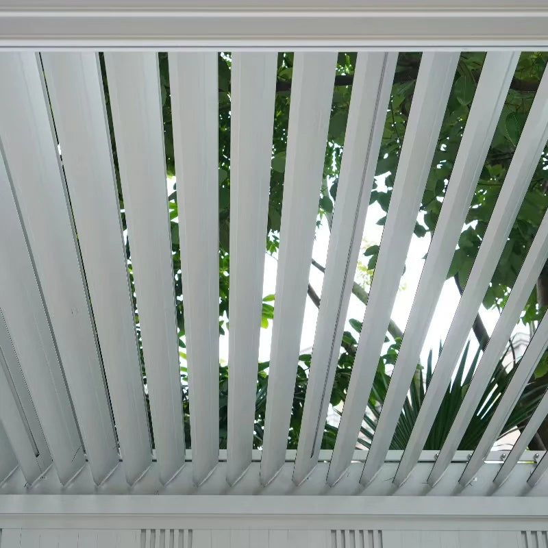 Gazebo Outdoor Waterproof Aluminum Luxury Waterproof Wholesale Outdoor Pergola Outdoor Gazebo Aluminum Louvered Pavilion