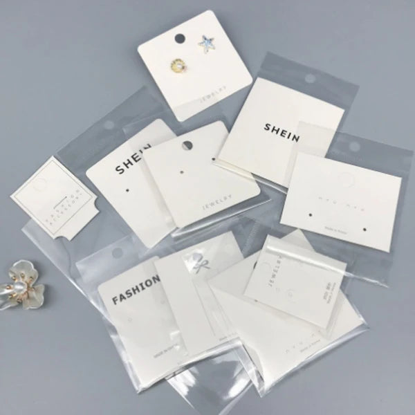 Earring Necklace Bracelet Cardstock Custom Label logo Earring Ornament Jewelry Paper Free Design