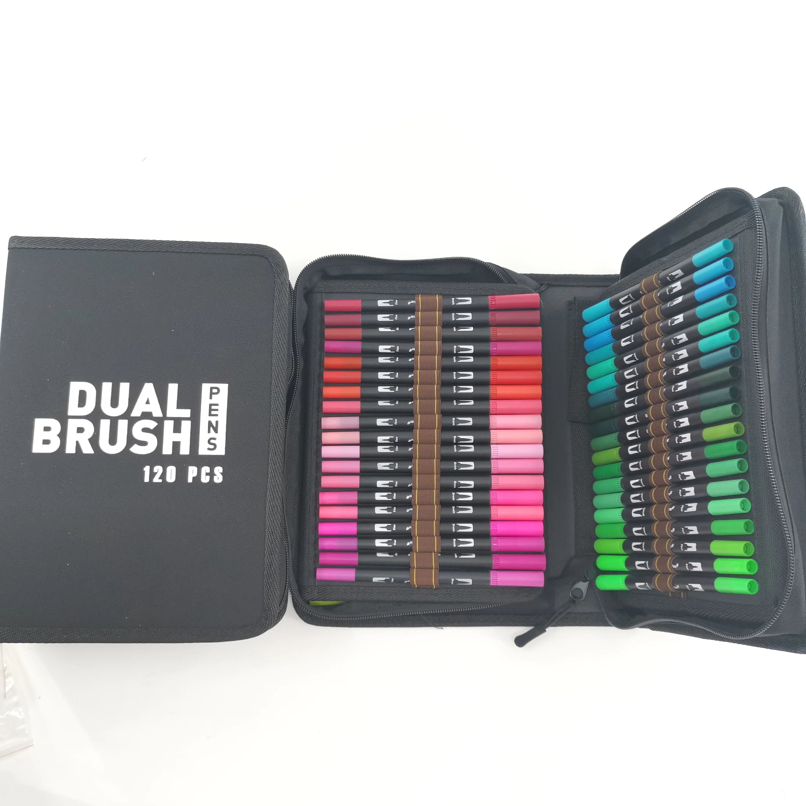 Oem 100 Unique Color Nylon Art Markers Marker Pens Dual Tips Marker Pen