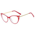 2024 Ready to Ship TR90 Transparent Red Computer Glasses Cheap Fashion Male Blue Light Glasses