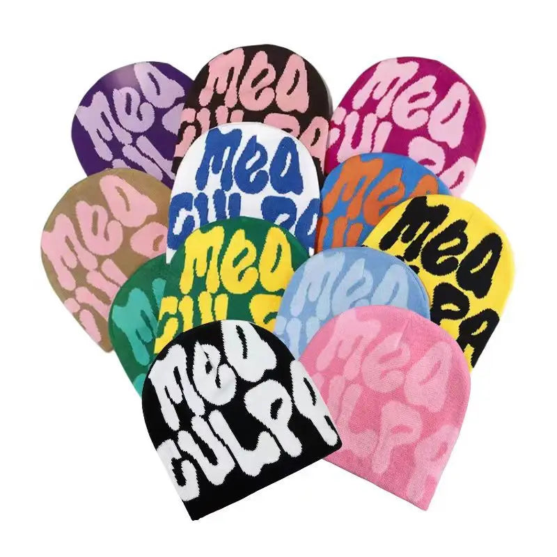 Wholesale Unisex All Over Print Winter Hat Cap Custom Logo Acrylic Knitted Cuffed Beanie Hats