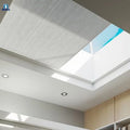 Motorized Skylight Shutter 100% Blackout Honeycomb Blinds Indoor Skylight Blind with Metal Frame