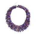New Creative Versatile Bohemian Style Women's Trendy Jewelry Long Irregular Needle Multicolor Emperor Stone Choker Necklace