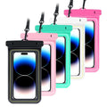 Adjustable IPX8 Floating Waterproof Phone Pouch Dry Bag Case for Swim Lanyard Phone Cover for Mobile Devices