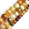 Wholesale 6/8/10MM Brown Fire Agate Onyx Stone Beads Smooth round for DIY Jewelry Bracelet Making
