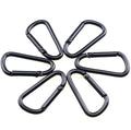 Cheap Black Aluminium D Key Chain Climbing Carabiner Spring Snap Hook
