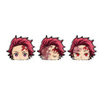 Tanjirou Peeker Sticker Kimetsu No Yaiba Motion Sticker Waterproof Decals for Laptop Refrigerator Cars Etc