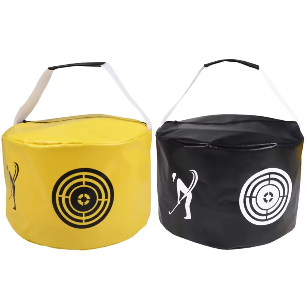 Wholesale Durable PVC Golf Swing Hitting Practice Training Bag (Black/Yellow/Red 48x28x6CM)