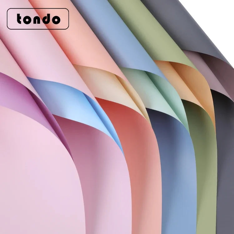 TONDO Flower Gift Wrapping Paper Waterproof Paper Valentine Day Bouquet Packaging Wedding Decorations Flower Wrapping Paper