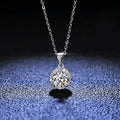 Personal Custom 1 Carat VVS1 Moissanite S 925 Sterling Silver Platinum Plated Brilliant Cut Choker White Gold Stone Necklace