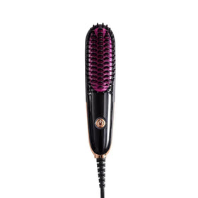 Professional Mini Electric Hair Brush Beard PTC Fast Heating for Home Use with Plastic Handle Pearson Care Tool