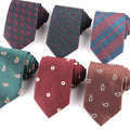 Factory Direct Men's Fashion Casual Flower Necktie Luxury 1200 Needle 8cm Tie Wedding Accessories
