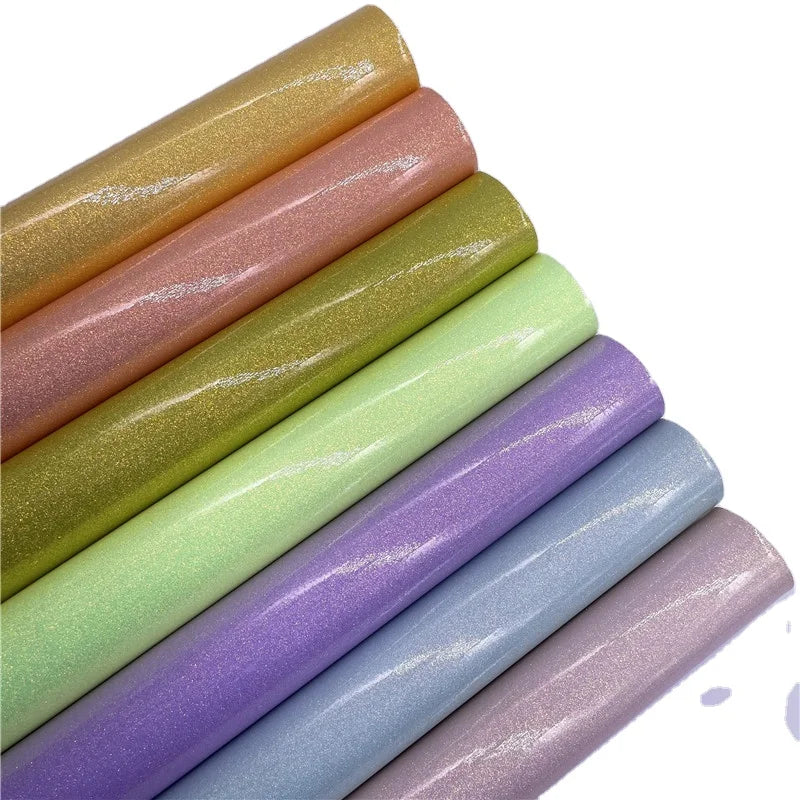 TPU Iridescent Mirror Glitter Transparent Holographic Vinyl Fabric Anti-Mildew Abrasion-Resistant Finished Pattern for
