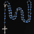 Turkish Evil Eye Beads Rosary Catholic Necklace Religious Prayer Jewelry  Cross Necklace  for Men