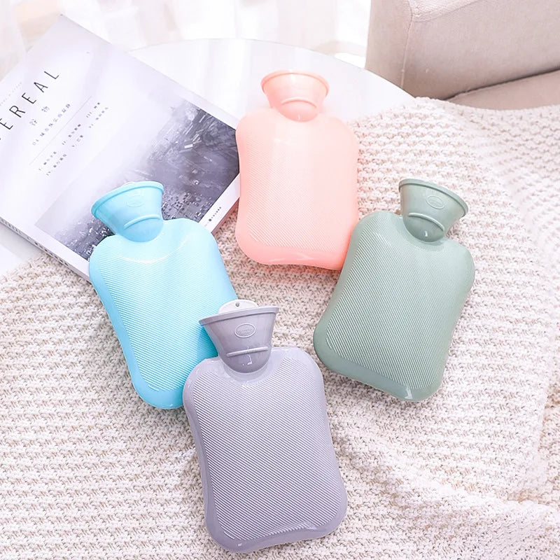 Winter PVC Foot Warmer Menstrual Cramps Neck Shoulder Pain Relief Hot Water Bottle