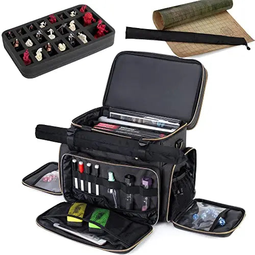 OEM Custom DND Accessories Tabletop RPG Adventurer's Mat Holder Player Handbook Carrying Bag Board Game Bag for Bulk Order