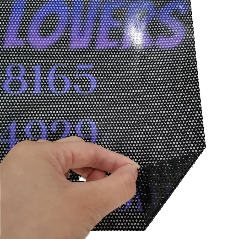 Tome Perforated Vinyl See Through Sticker Heat Rejection Building Window Film Printable PVC Sticker Vinyl Mesh One Way Vision