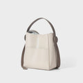 Newest Litchi Pattern Soft Leather Bucket Bags Lady Design Purse for Ladies Bucket Crossbody Bags