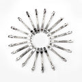 Wholesale Metal 80x8mm French Sweet Barrette Hair Clips Silver Craft DIY for Women