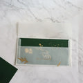 Chic Design Arabic Design Festival Greeting Card Wedding Invitation Card Template with Translucent Vellum Envelope