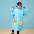 LOTUS Trendy 2pcs Transparent Rainwear Reusable Waterproof Rain for Poncho Jacket Raincoats for Boys Girls Children for Travel