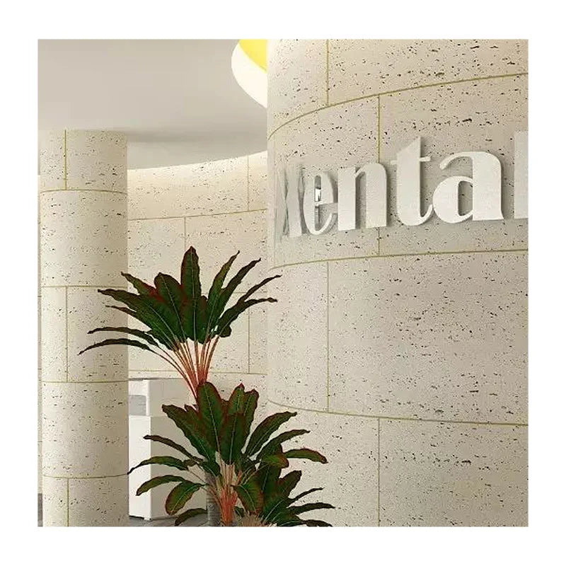 Modern Design Travertine Flexible Clay Marble Wall Panel Natural Stone for Gym Garden Competitive Price Waterproof Wall Cladding