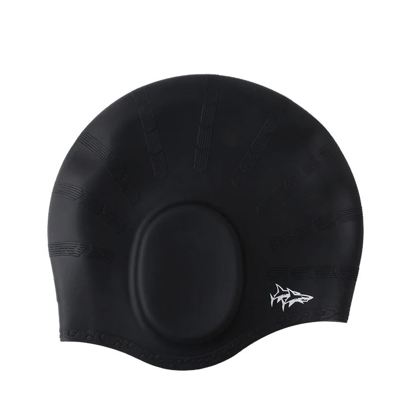 100% Environmental Silicone Ear Protection Swim Cap Custom Logo High Elasticity Swimming Hat High Quality Swim Cap