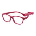 Wholesale Hot Selling Children Flexible Eye Glass Frames with Strap Optical  Rubber Kids Eye Glasses Optical Eyewear Frames