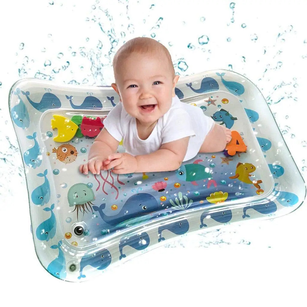 Tummy Time Baby Mermaid Water Mat Infant Toy Baby Play Activity Center for Baby Toys 3 to 12 Months