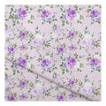 Hot Selling Breathable Lightweight Purple Rose Printed 100% Cotton Fabric for Women Dresses Baby & Kids Clothing