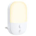 5 Brightness Adjustable Socket Plug in Auto/Off/On Modes Twilight Motion Sensor LED Night Light for Bedroom Bathroom