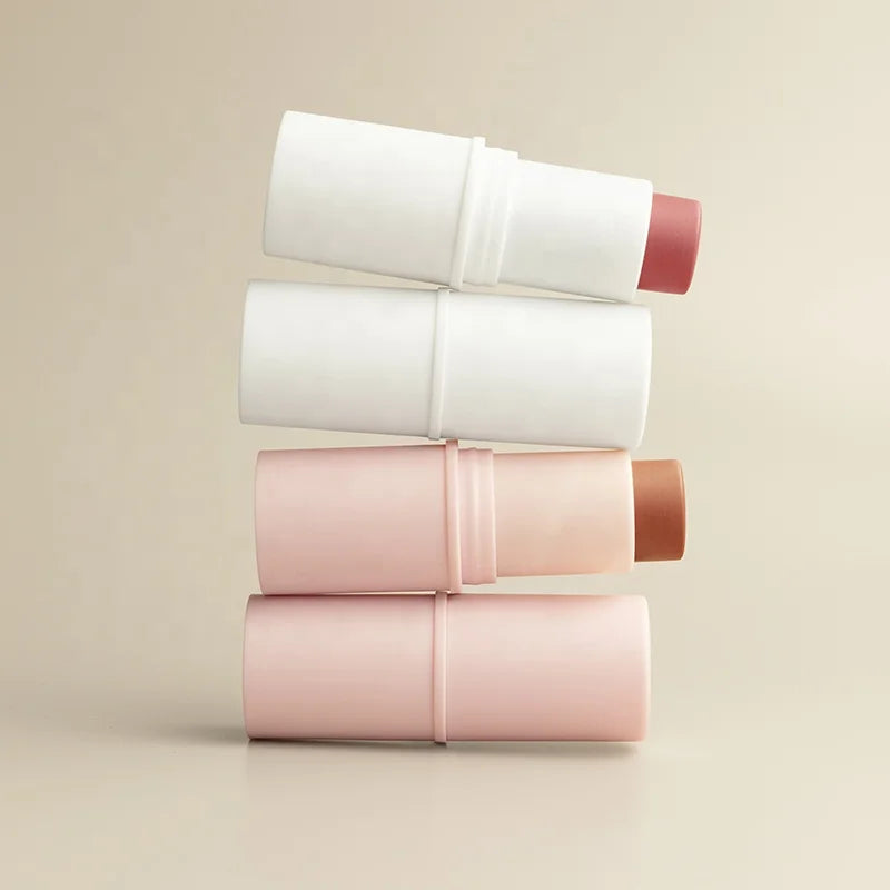 Creative Your Own Logo Organic Pink Blush Container  Face Makeup Waterproof Highlight Blusher Palette Vegan Cream Blush Stick