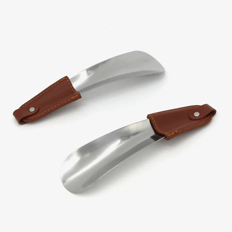 2021 Hot Sale Custom Long Shoe Horn and Hot Sale Long Metal Stainless Steel Shoe Helper with logo