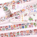E-4.5cm*6m Dream Homing Pattern Cartoon Series Paste Special Oil and Paper Tape Diary Material Decorative DIY Ledger Tape