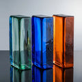 ADL 50*100*200mm Hot-Melt Painted Color Solid Glass Bricks Blocks Green Color Glass Bricks for Wall Partition