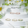 Classical 14k Gold 2*4mm baguette Cut DEF VS Loose Lab Grown Diamond Half Eternity Wedding Ring Band