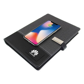 Multifunction Gift Sets Charging Notebook With 16GB USB Wireless Charging Cable Business Gift Customized