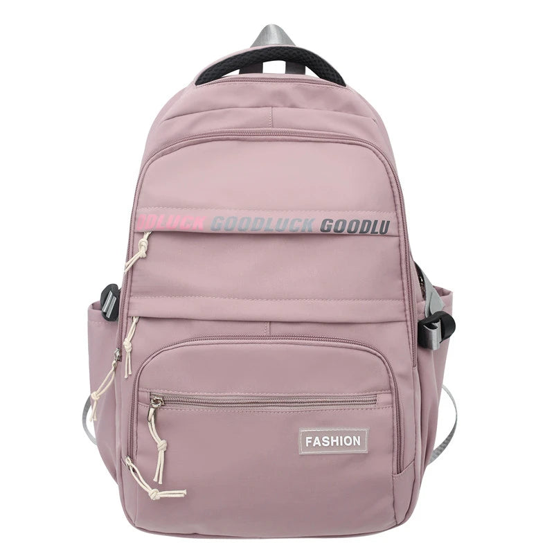 Schoolbag College Student Korean Style Travel Backpack Ins Large Capacity Computer Backpack One Piece Dropshipping 041