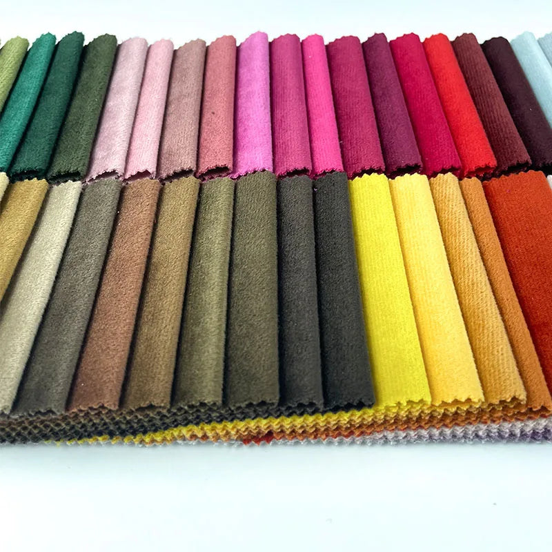 Home Textile Upholstery Sofa Dutch Velvet Breathable Printed Weft Knitted 100% Polyester Dot Fabric for Car Accessories