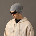 Autumn and Winter Knitted Beanie for Men Made of Combed Cotton Skin-Friendly and Warm Hat