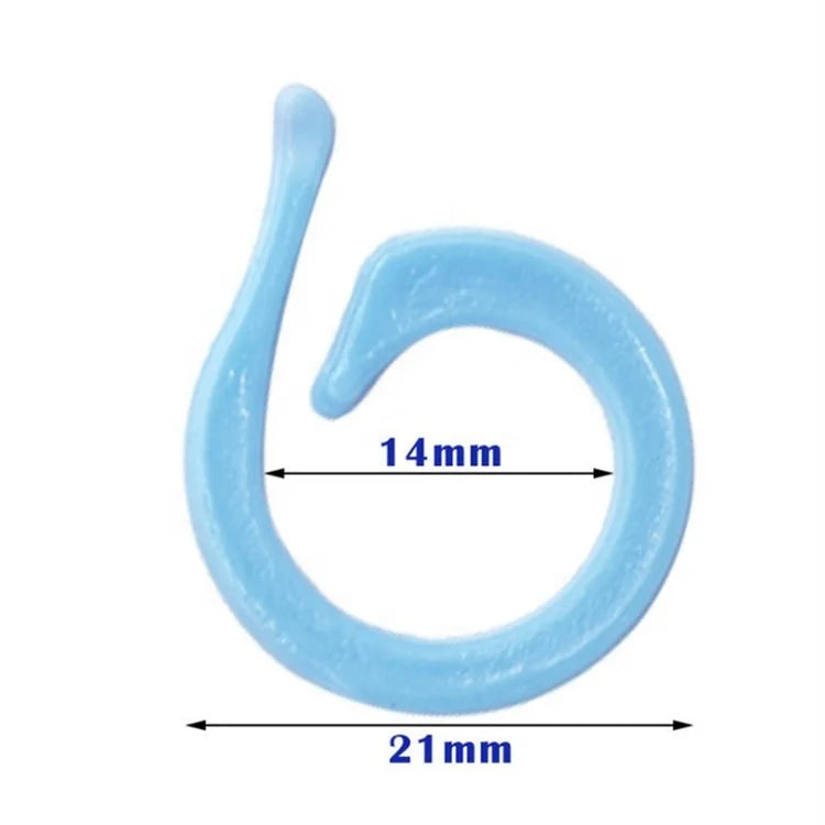 Wholesale 1000Pcs/Bag Mixed Color 14mm Plastic Simple Design Stitch Markers for Crochet & Knitting Convenient Sewing Accessories
