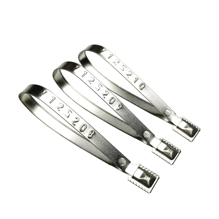 US-MS01 ISO 17712 Certified Metal Strap Seal Embossed Tamper Proof Metal Security Seals