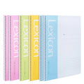 Deli 7685 Brief Spiral Notebook A5 100sheets Pink Yellow Green Blue Office Study Notebook for Students 96pcs Per Carton Set