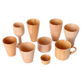 High-Grade Natural Solid Wood Mugs Bamboo Tea Cup Coffee Cup Wine Glass for Beverages for Coffee and Wine Drinking
